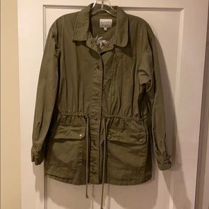 Army Jacket with Floral Back